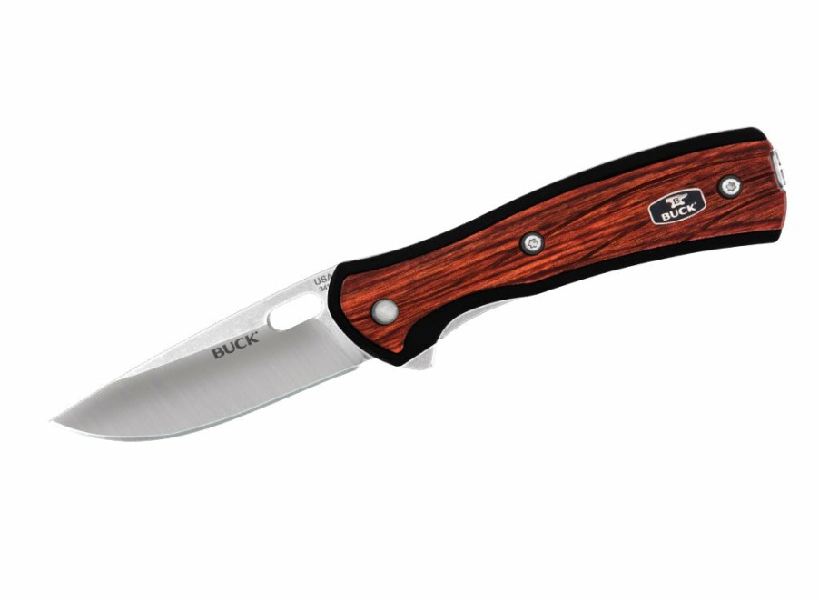 Buck Buck Vantage Avid Small Knife - Dymalux Red Wood | Outdoor Knives