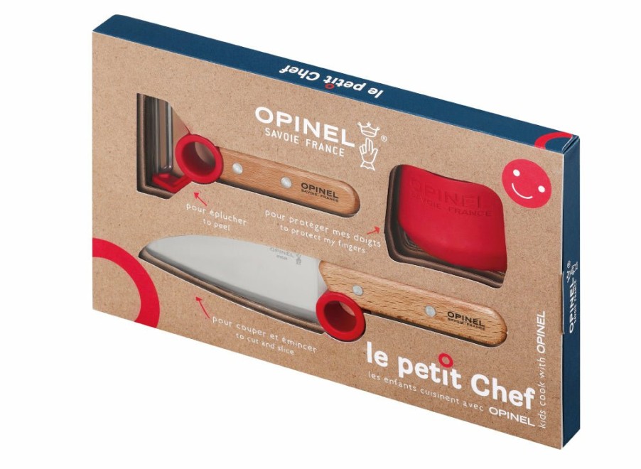 Opinel Opinel Le Petit Chef Box Set - Red | Le Petit Chef Collection