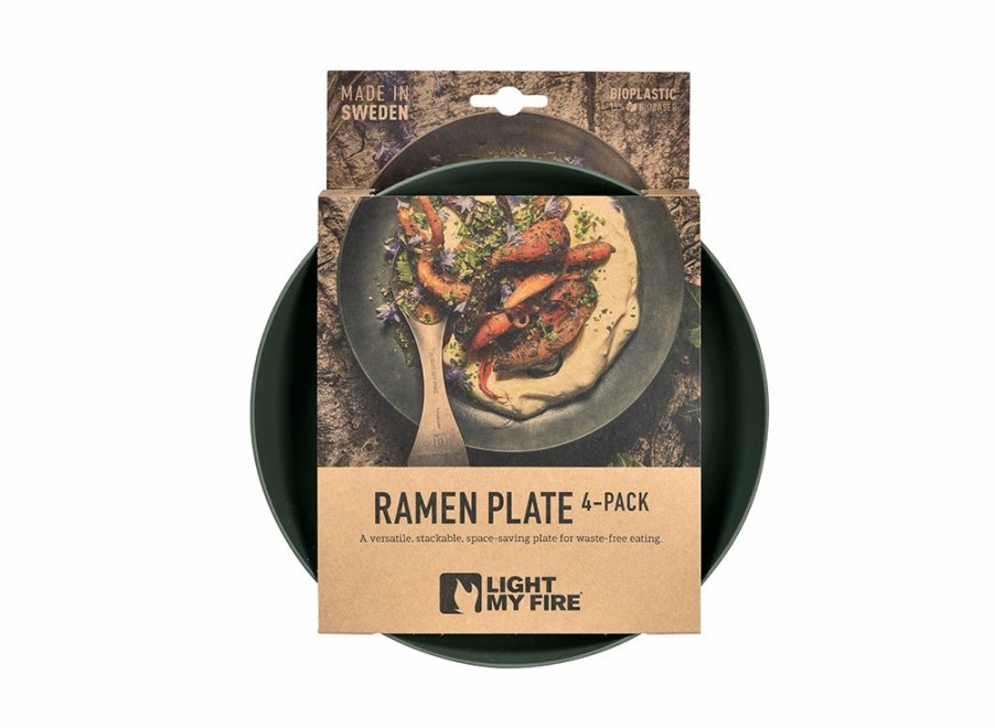 Light My Fire Light My Fire Ramen Plate 4-Pack - Sage Green | Tableware