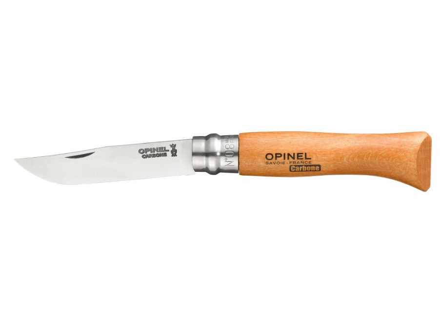 Opinel Opinel No.8 Classic Originals Carbon Steel Knife With Sheath Gift Set | Lock Knives