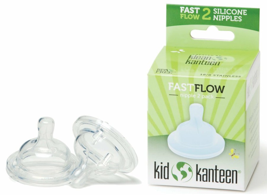 Klean Kanteen Klean Kanteen Baby Bottle Nipple - Fast Flow (2Pk) | Caps & Accessories