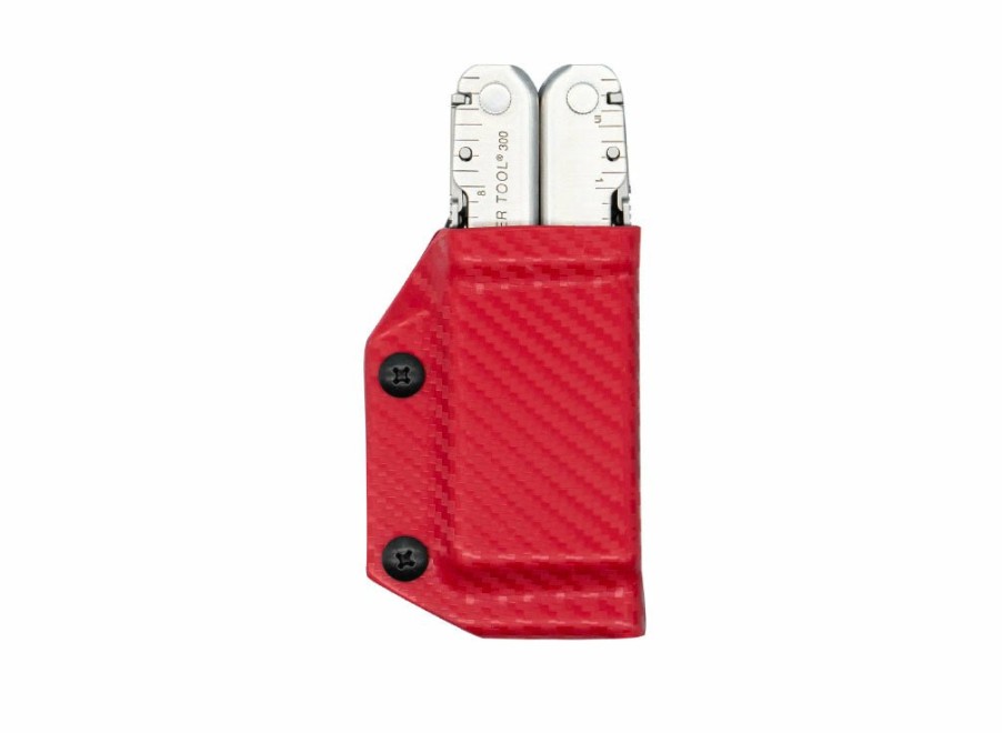 Clip & Carry Clip & Carry Kydex Sheath: Leatherman Super Tool 300 - Red Carbon Fibre | Sheaths