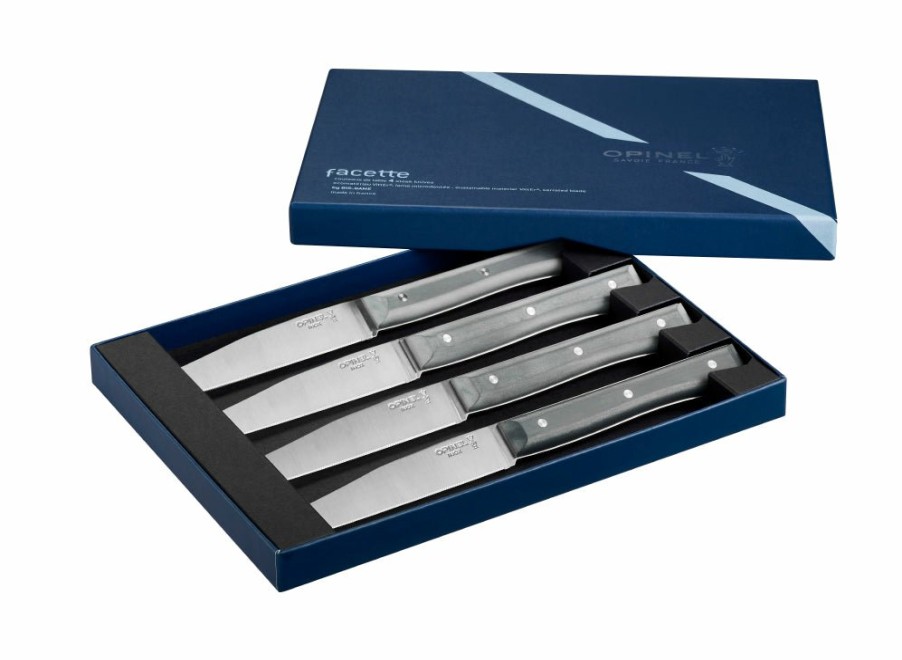 Opinel Opinel Facette 4Pc Table Knife Box Set - Slate Vitter® | Table Knives