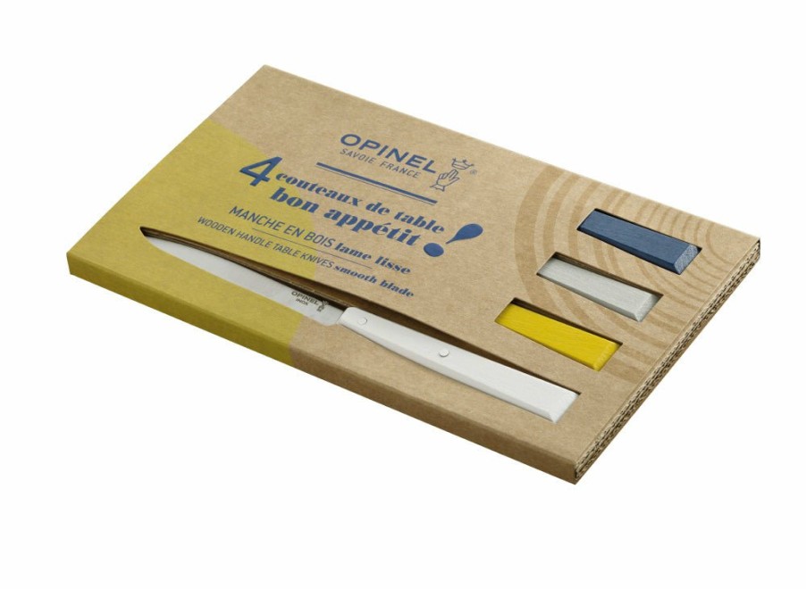 Opinel Opinel Bon Appetit 4Pc Table Knife Box Set - Celeste | Table Knives