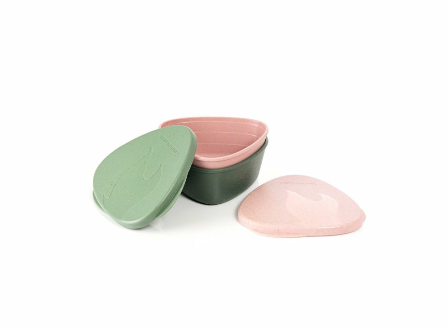 Light My Fire Light My Fire Snapbox Original 2-Pack - Sandy Green/Dusty Pink | Lunchboxes