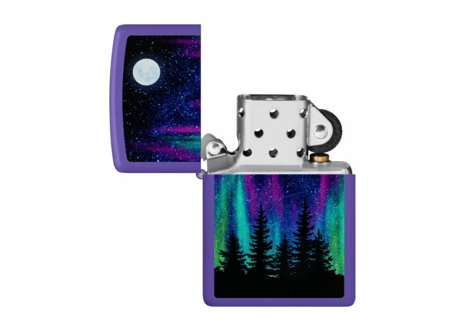 Zippo Zippo Northern Lights Lighter - Purple Matte | Lighters