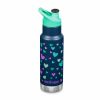 Klean Kanteen Klean Kanteen Insulated Kid Narrow Classic W/ Sport Cap 355Ml - Navy Heart | Kid Bottles