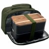 Akinod Akinod Bento + Insulated Lunch Bag - Black/Khaki | Lunchboxes