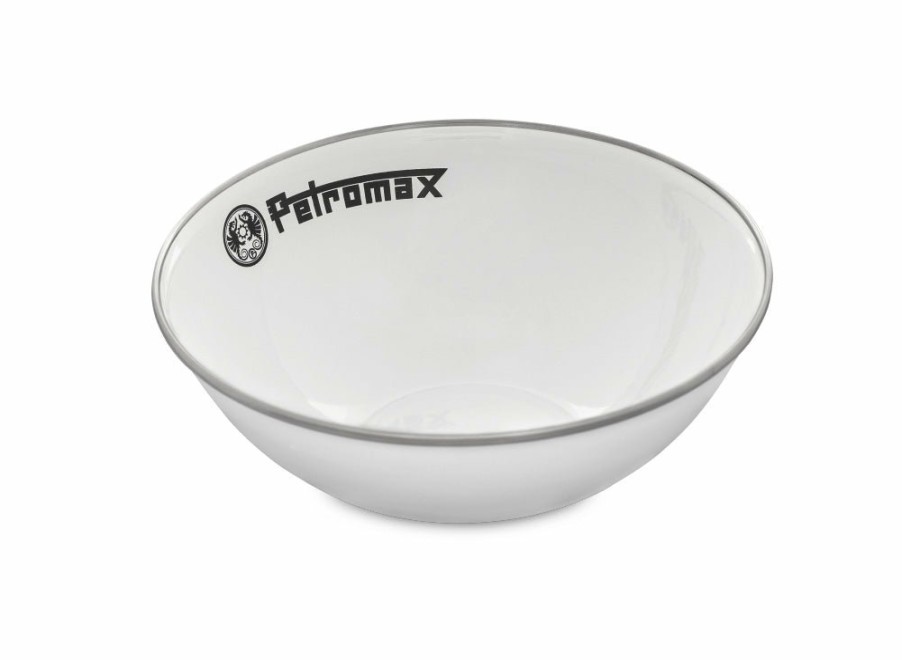 Petromax Petromax Set Of 2 Enamel Bowls - White - Large | Tableware