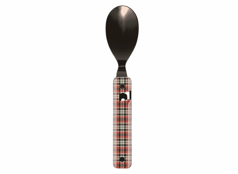 Akinod Akinod Multifunction Magnetic Cutlery (Black Mirror Finish) - Red Tartan | Corkscrews