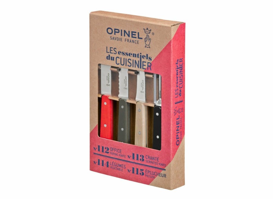 Opinel Opinel Loft 4Pc Kitchen Knife Set | Serrated Knives