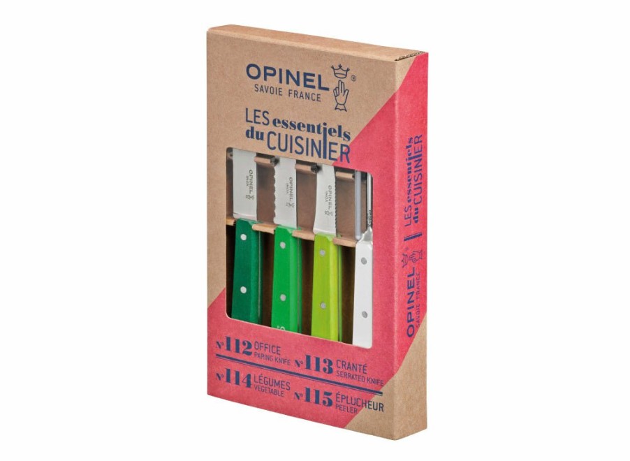 Opinel Opinel Primavera 4Pc Kitchen Knife Set | Vegetable Knives