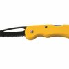 Whitby Knives Whitby Safety/Rescue Lock Knife W/ Cutting Hook (2.5") - Yellow | Lock Knives