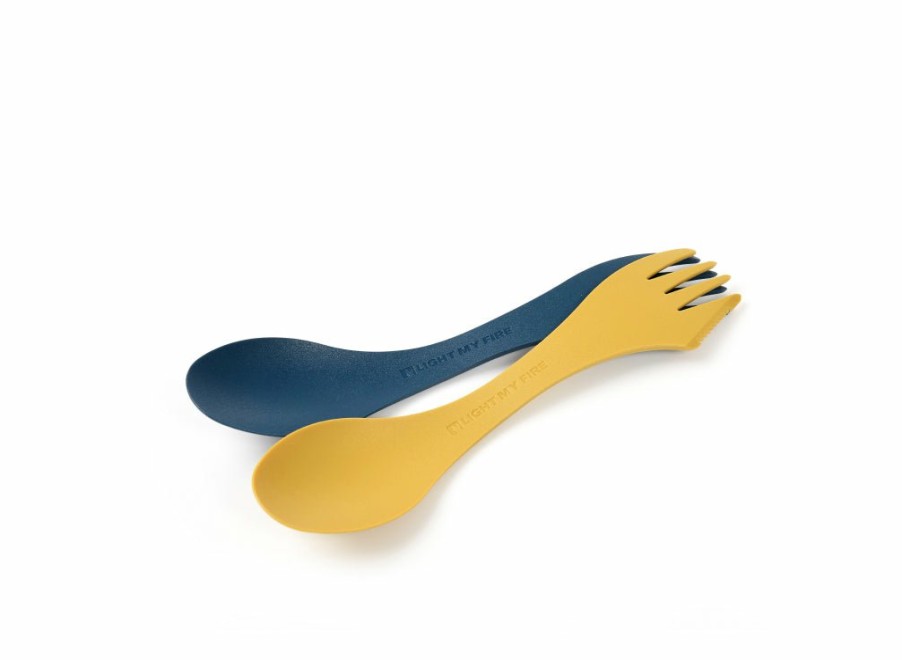 Light My Fire Light My Fire Spork Original 2-Pack - Musty Yellow/Hazy Blue | Sporks