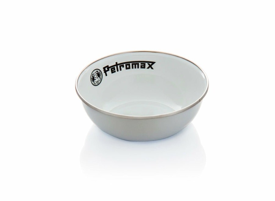 Petromax Petromax Set Of 2 Enamel Bowls - White - Medium | Tableware