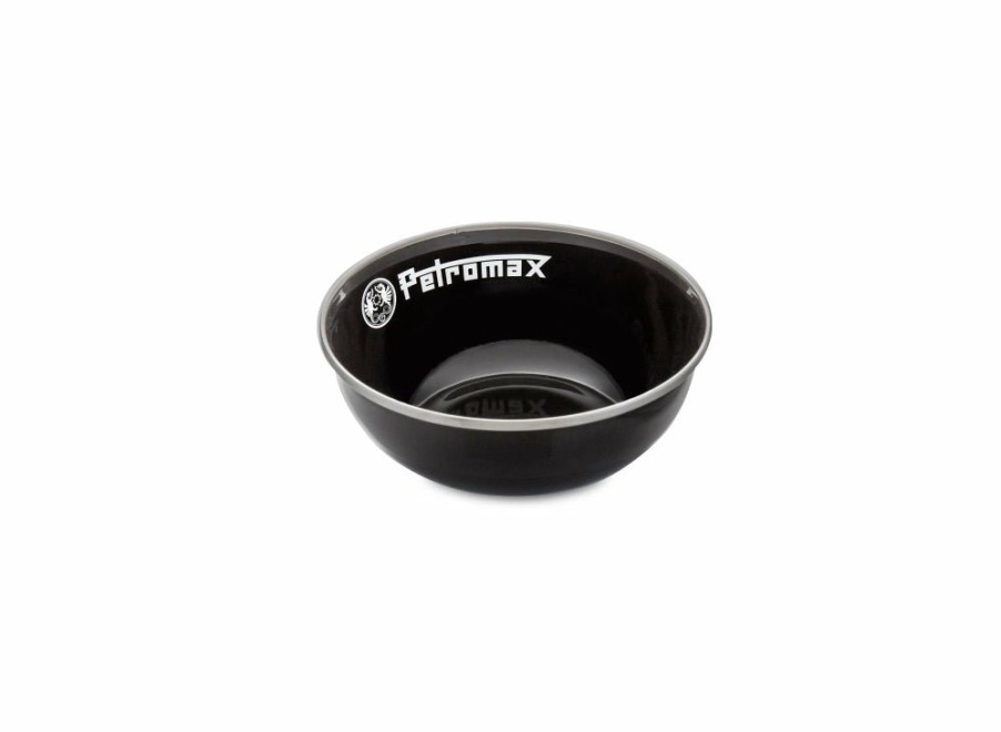 Petromax Petromax Set Of 2 Enamel Bowls - Black - Small | Tableware