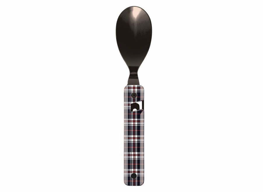 Akinod Akinod Multifunction Magnetic Cutlery (Black Mirror Finish) - Blue Tartan | Corkscrews