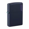 Zippo Zippo Logo Lighter - Navy Matte | Lighters