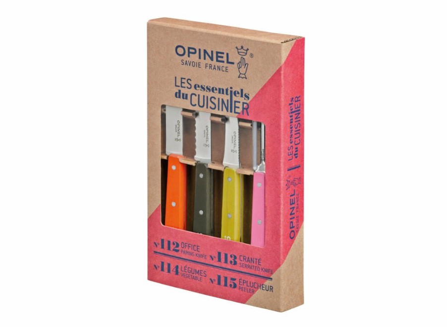 Opinel Opinel Fifties 4Pc Kitchen Knife Set | Serrated Knives