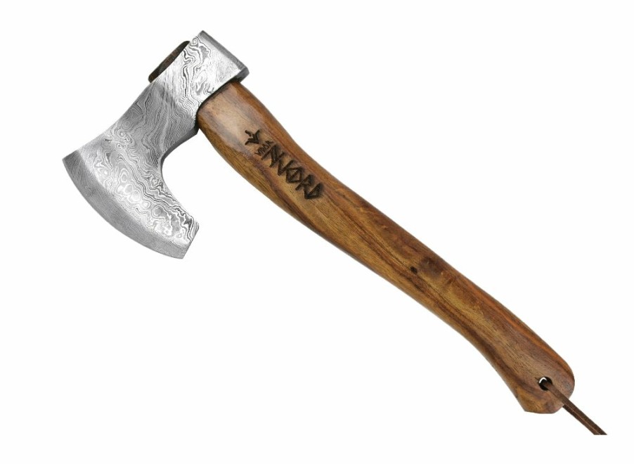 Njord Njord Vidar Viking Damascus Medium Axe | Axes