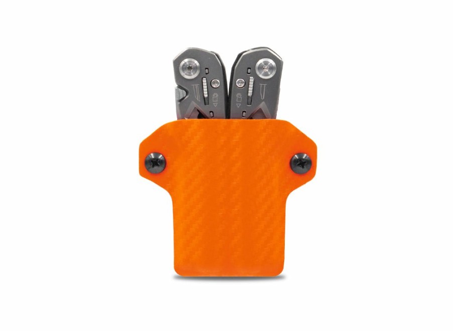 Clip & Carry Clip & Carry Kydex Sheath: Gerber Suspension - Orange Carbon Fibre | Multi-Tool Sheaths