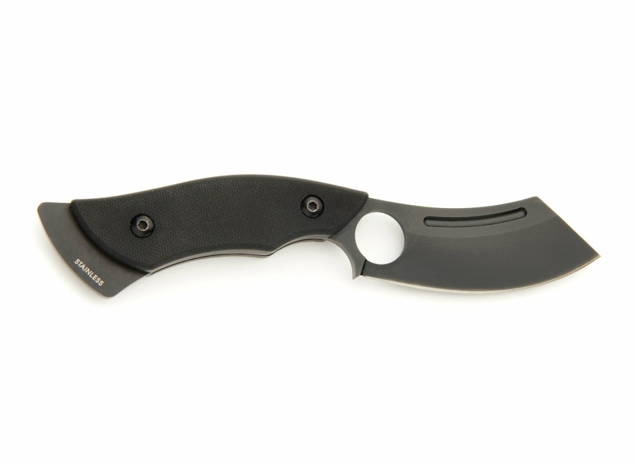 Whitby Knives Whitby Keer Outdoor/Camping Sheath Knife (3") - Black G10 | Outdoor Knives