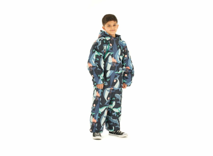 Selk'Bag Selk'Bag Kids Recycled Deep Sea Sleeping Bag Suit - Large | Wearable Sleeping Bag Suits