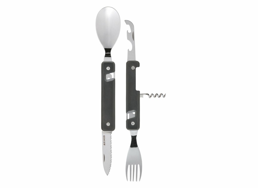 Akinod Akinod Multifunction Magnetic Cutlery (Mirror Finish) - Ebony Wood | Corkscrews