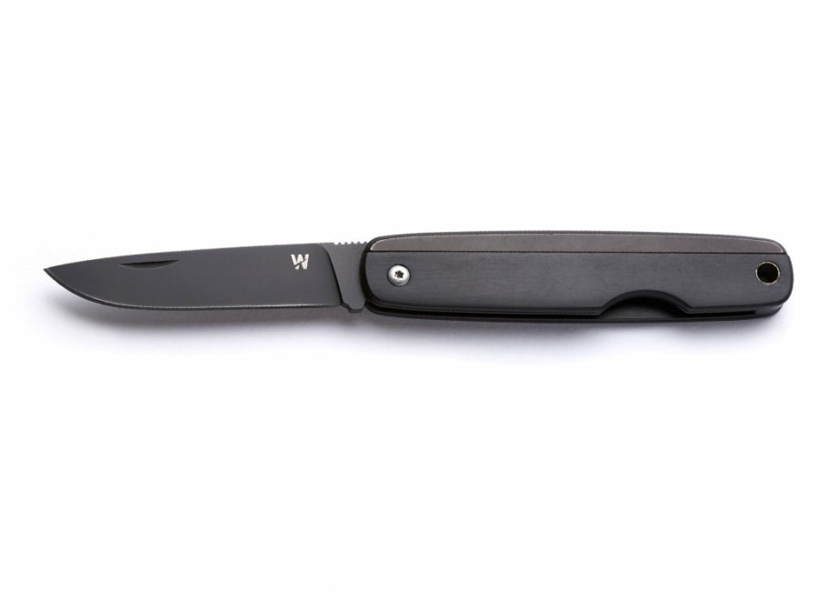 Whitby Knives Whitby Kent Edc Pocket Knife (2.25") - Black Pakkawood | General Purpose Knives