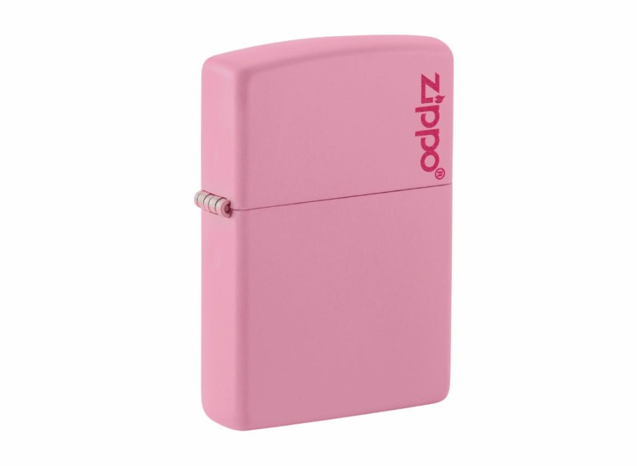 Zippo Zippo Logo Lighter - Pink Matte | Lighters