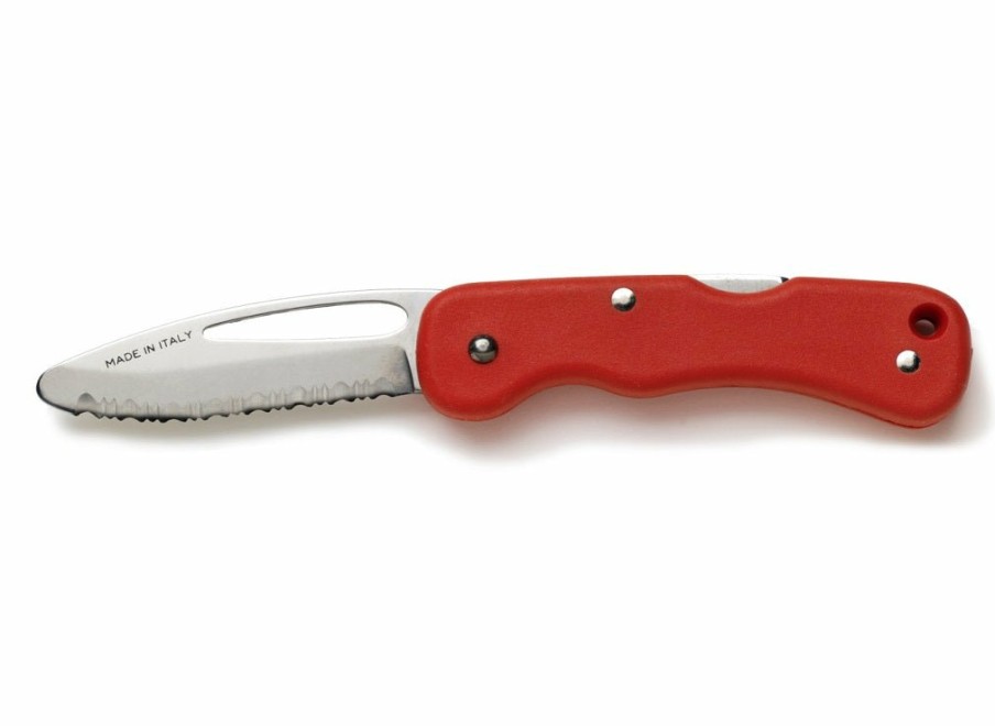 Whitby Knives Whitby Safety/Rescue Blunt Ended Lock Knife (2.5") - Red | Lock Knives