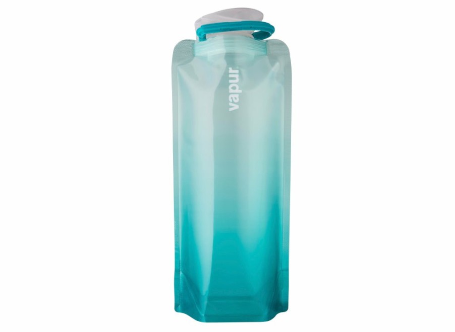 Vapur Vapur Wide Mouth 1L - Gradient - Malibu Teal | Foldable Water Bottles