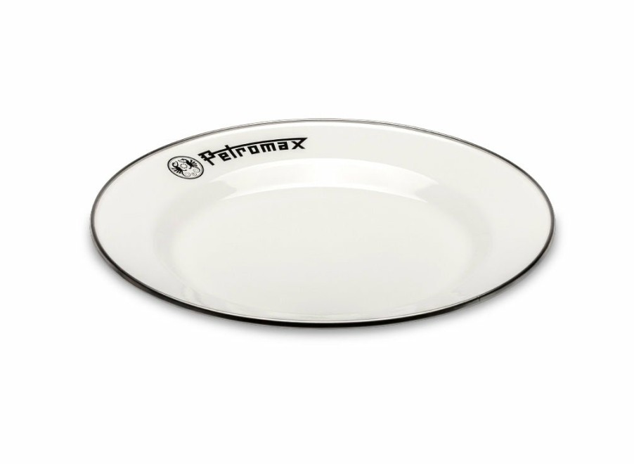 Petromax Petromax Set Of 2 Enamel Plates - White - Large | Tableware