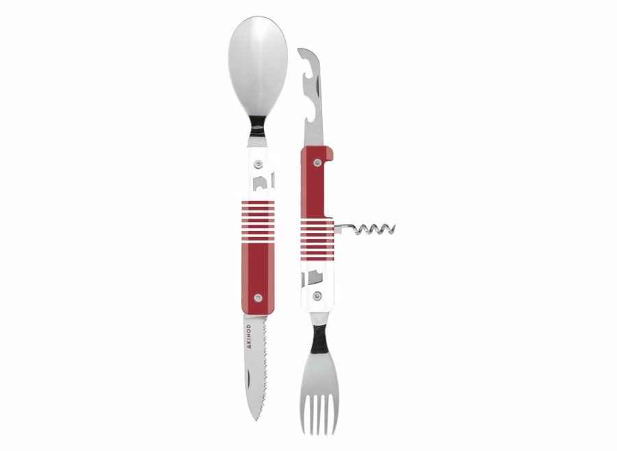 Akinod Akinod Multifunction Magnetic Cutlery (Mirror Finish) - Red Mariniere | Corkscrews