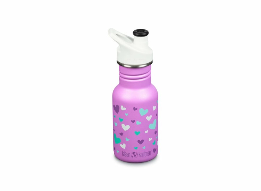 Klean Kanteen Klean Kanteen Kid Narrow Classic W/ Sport Cap 355Ml - Orchid Hearts | Kid Bottles