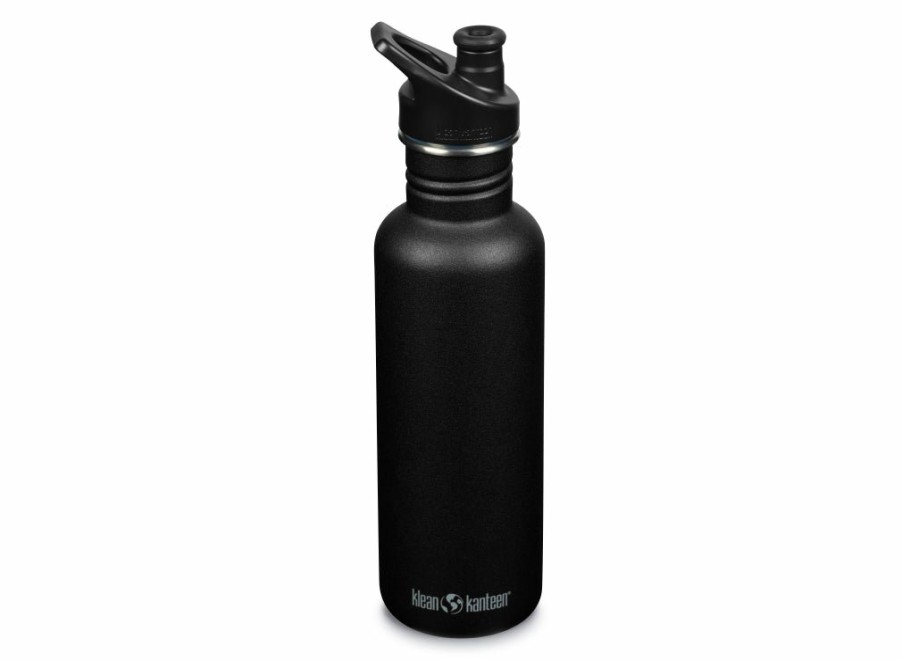 Klean Kanteen Klean Kanteen Classic W/ Sport Cap 800Ml - Black | Single-Wall Bottles