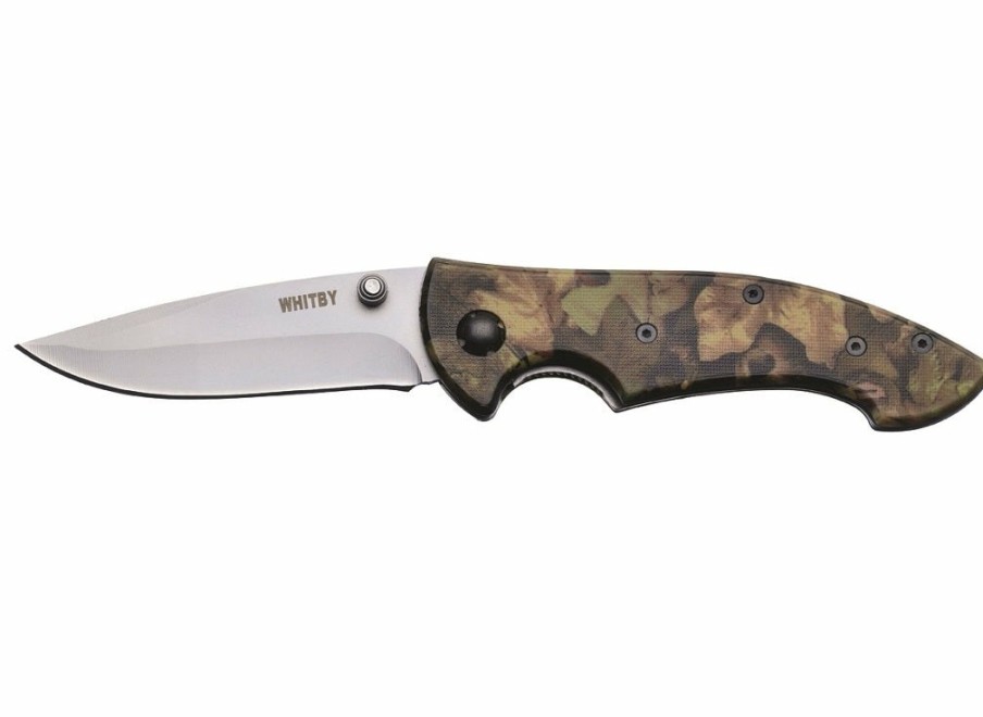 Whitby Knives Whitby Camo Lock Knife (3") | Lock Knives