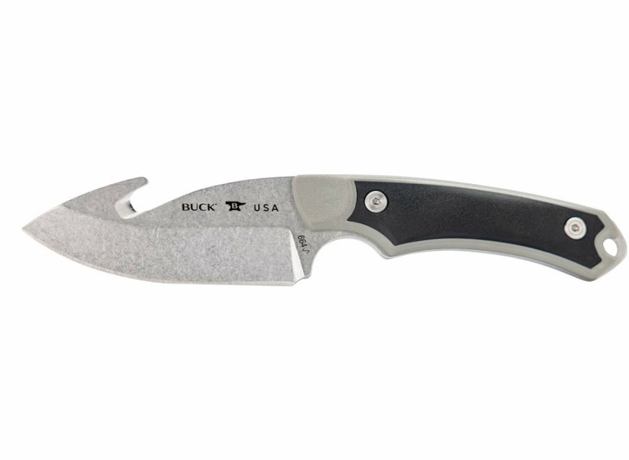 Buck Buck Alpha Hunter Select Guthook Knife - Grey | Outdoor Knives