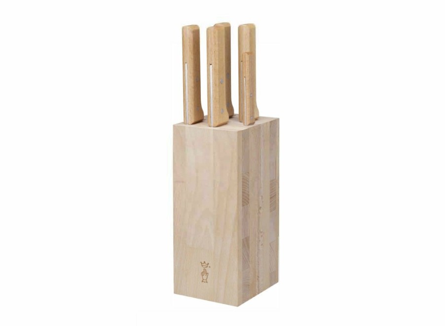 Opinel Opinel Parallele 5Pc Bread Knife Block Set | Parallele Collection