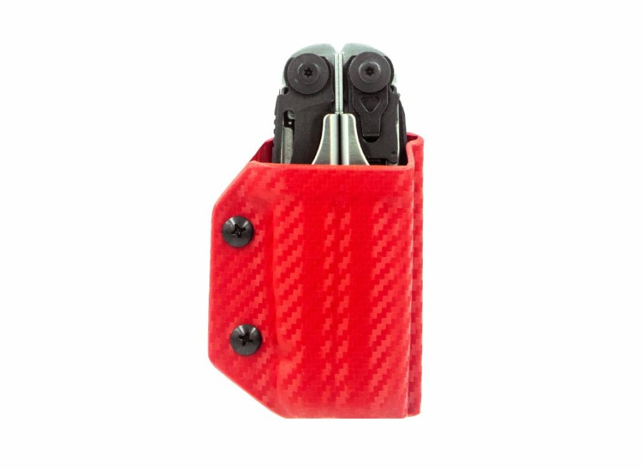 Clip & Carry Clip & Carry Kydex Sheath: Leatherman Surge - Red Carbon Fibre | Multi-Tool Sheaths