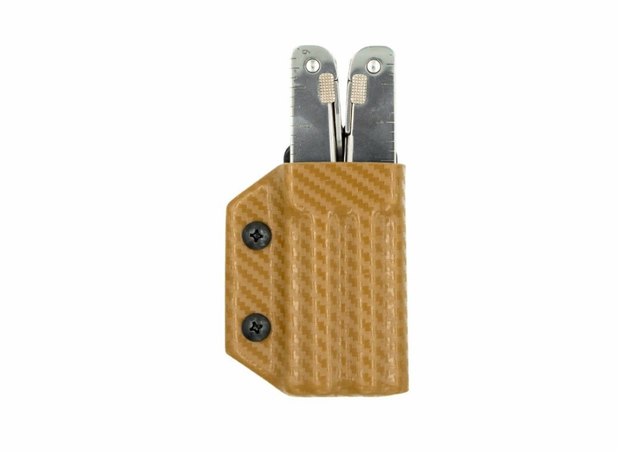 Clip & Carry Clip & Carry Kydex Sheath: Victorinox Swisstool - Brown Carbon Fibre | Multi-Tool Sheaths