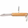 Whitby Knives Whitby Olive Wood Multipurpose Folding Knife (2.76") W/ 3 Tools | Edc Knives