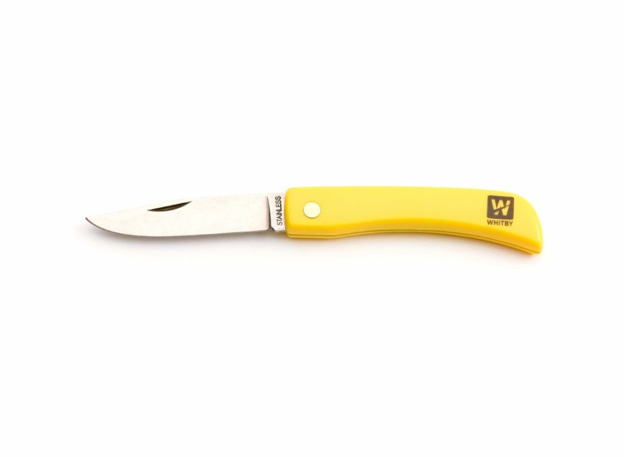 Whitby Knives Whitby Pocket Knife (2.75") - Yellow | General Purpose Knives