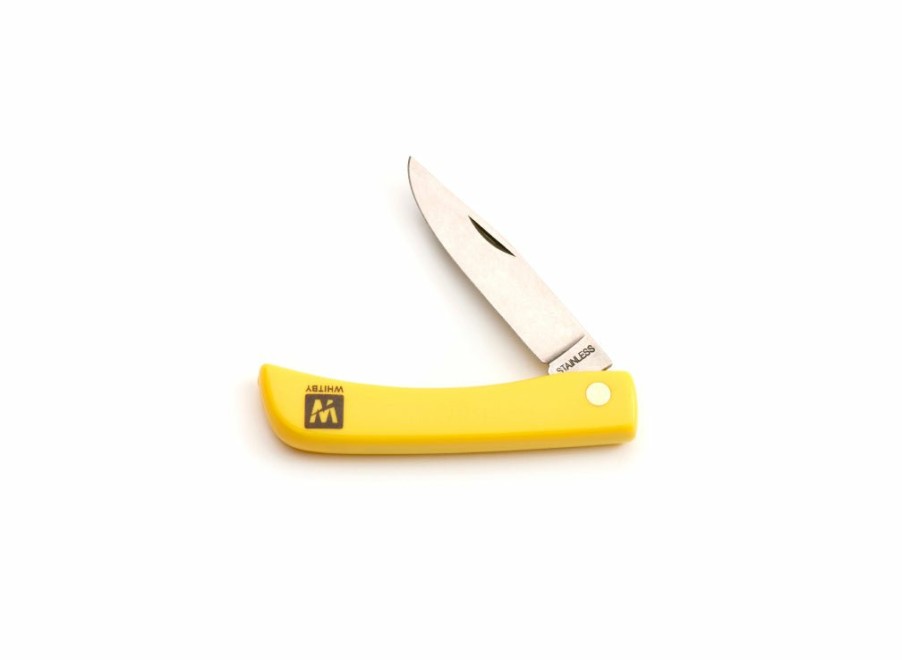 Whitby Knives Whitby Pocket Knife (2.75") - Yellow | General Purpose Knives