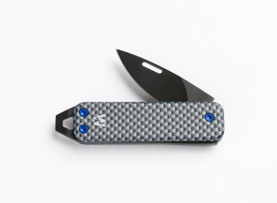 Whitby Knives Whitby Sprint Edc Pocket Knife (1.75") - Carbon Fibre Pattern | Edc Knives