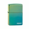 Zippo Zippo Logo Lighter - High Polish Teal | Lighters