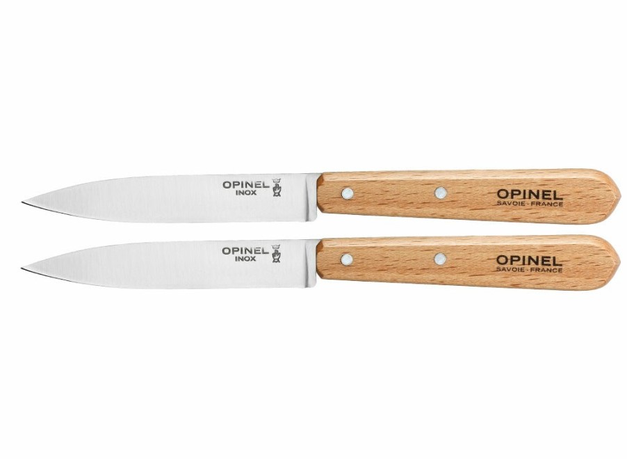 Opinel Opinel Set Of 2 No.112 Paring Knives - Natural | Paring Knives