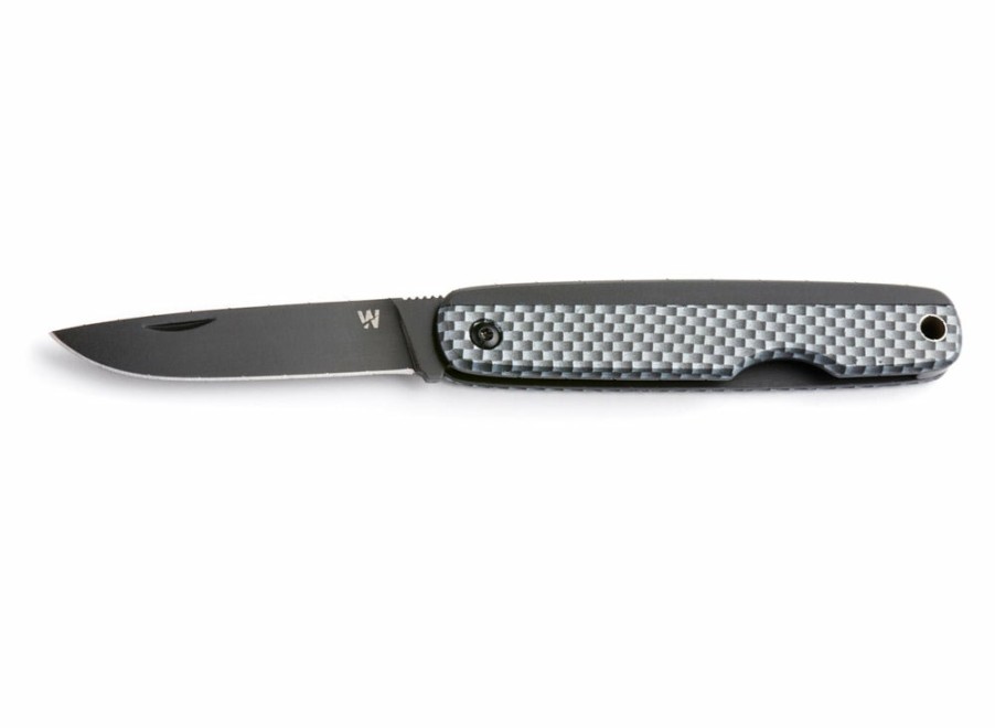 Whitby Knives Whitby Kent Edc Pocket Knife (2.25") - Carbon Fibre Pattern | Edc Knives