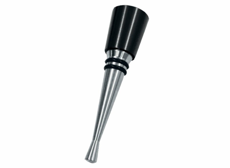 Farfalli Farfalli Bottle Stopper - Black Aluminium Top | Bottle Stoppers