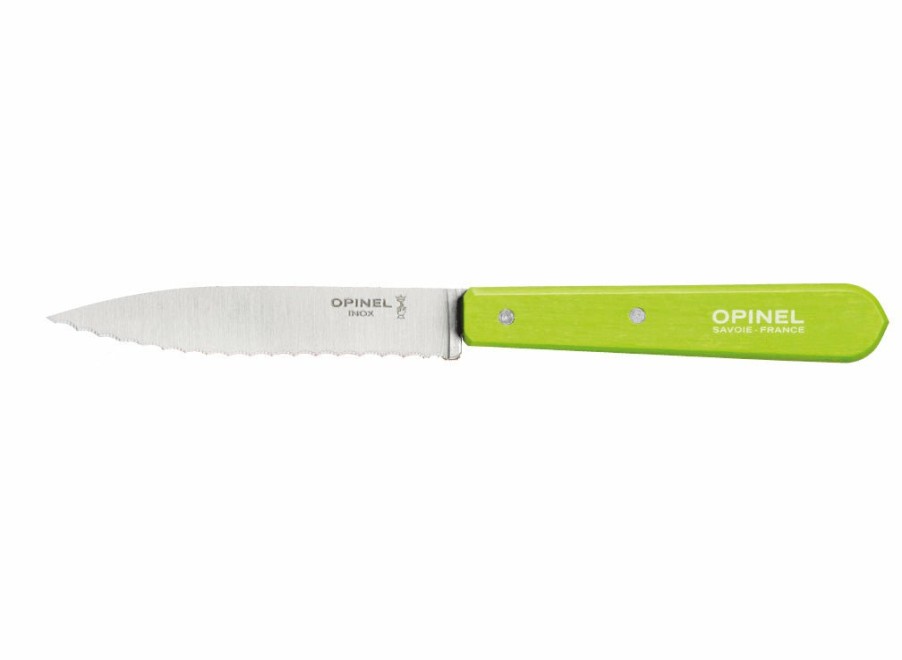 Opinel Opinel No.113 Serrated Knife - Apple Green | Kitchen Knives